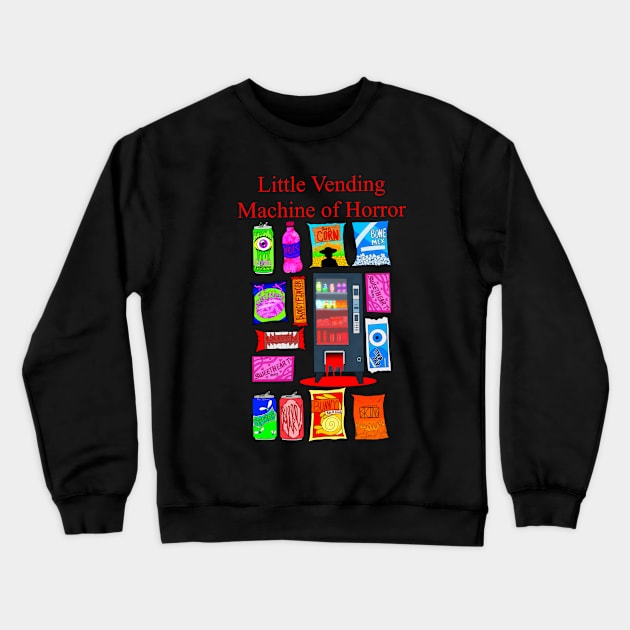 Little Vending Machine of Horror Crewneck Sweatshirt by AlathaStudioArt